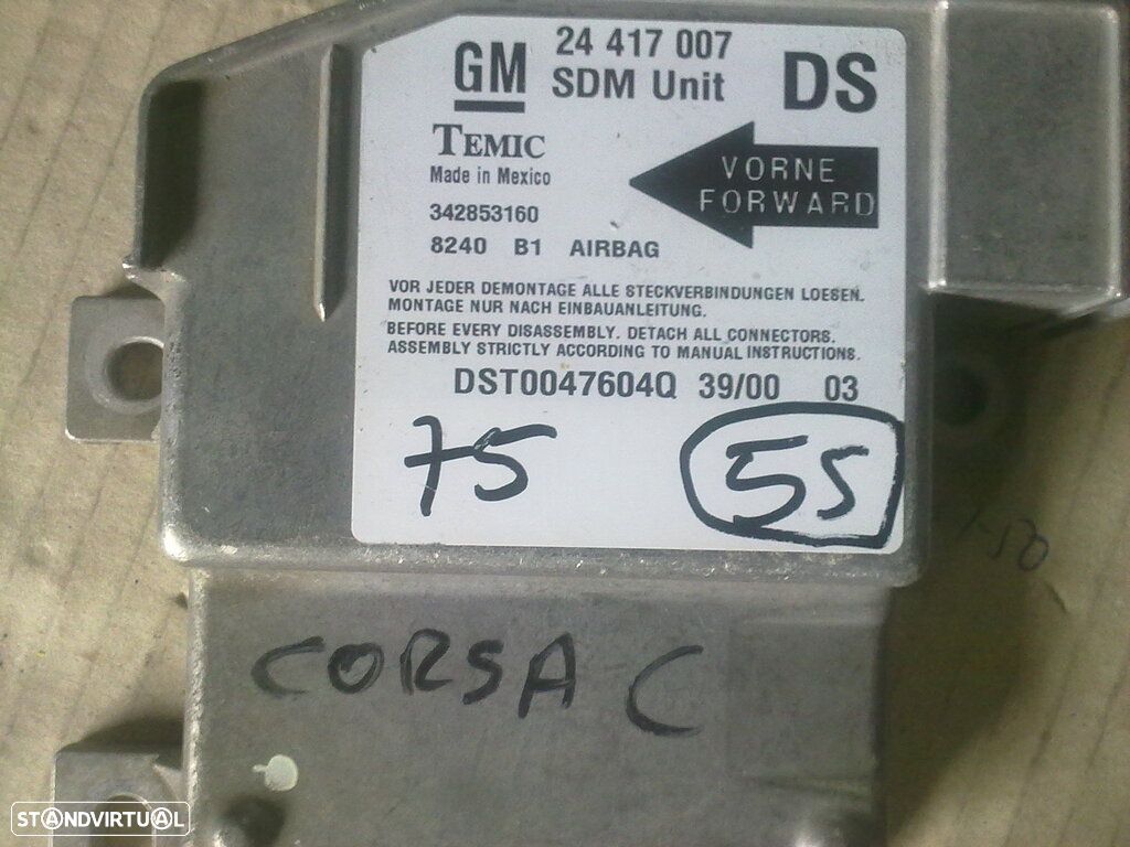 Modulo Airbag 24417007 OPEL CORSA C - 1