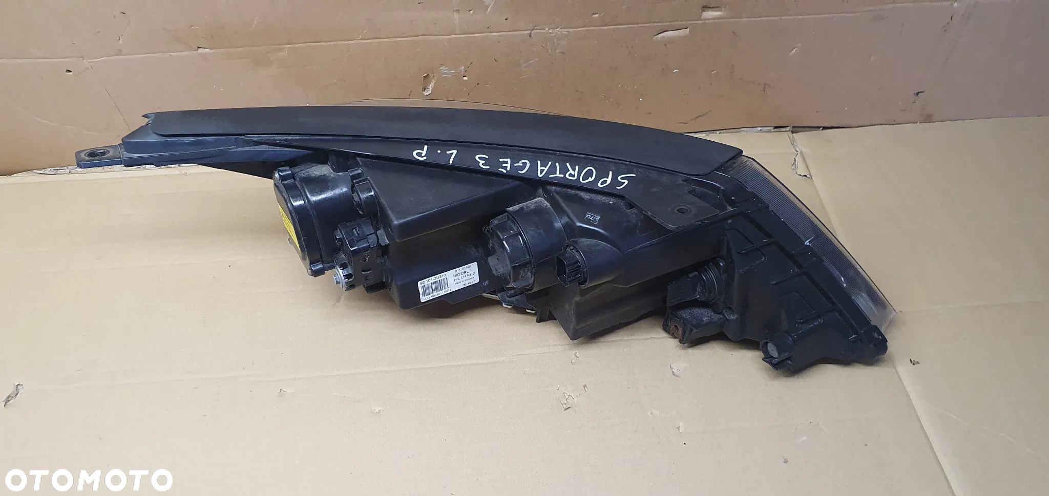 Lampa lewy przód przednia lewa XENON Kia Sportage III 3 UK 92101-3U310 - 7