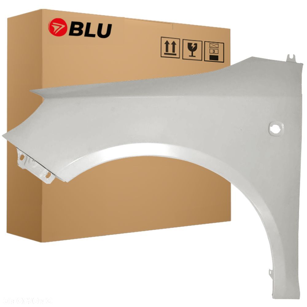 BLU Błotnik SKODA FABIA II 2 5J ROOMSTER LF7T lewy srebrny 07-15 przód DiamantSilber - 1