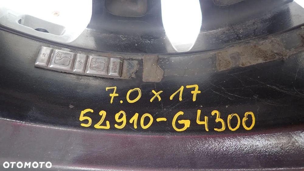 FELGA ALUMINIOWA HYUNDAI I30 52910-G4300 7JX17 ET 53 1 SZTUKA - 4