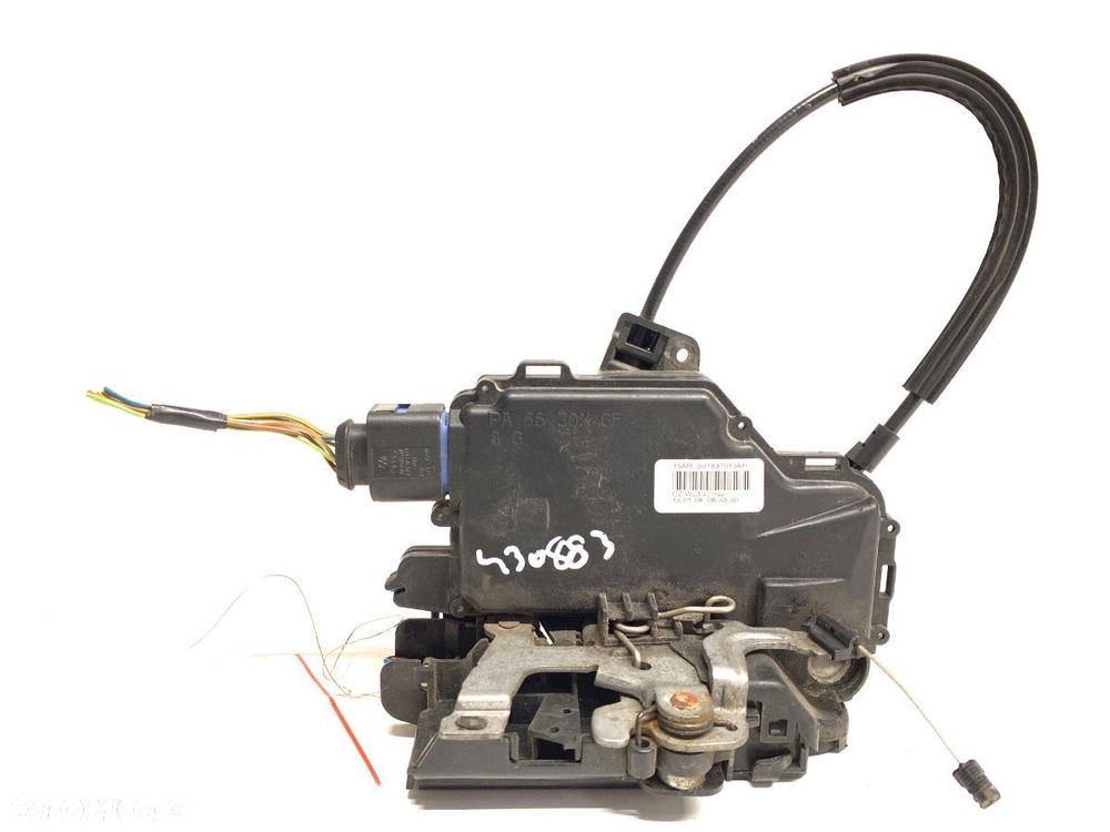 ZAMEK DRZWI LEWY PRZÓD  SKODA FABIA II (542) 2006 - 2014 1.2 LPG 51 kW [69 KM] Benzyna / gaz - 2