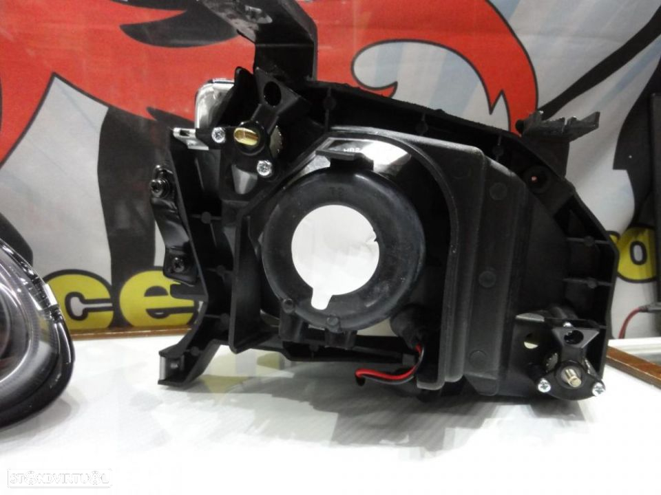 Faróis frontais com lâmpadas HOD 5000k para Honda crx del sol 92-97 Fundo preto JDM look - 8