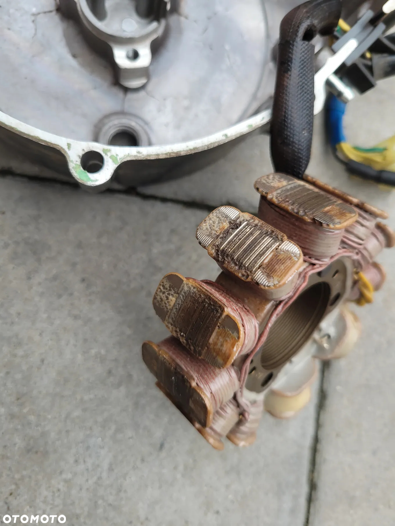Dekiel, pokrywa silnika, stojan, stator, uzwojenie Honda NSR 125 - 13