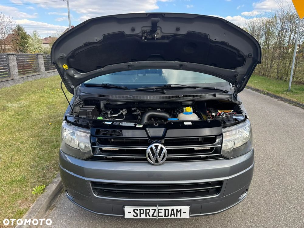 Volkswagen TRANSPORTER T5 L2H1 LIFT DŁUGI Klima Tempomat Navi Kamera Skóry Dubel Kabina 6os Brygadówka - 11
