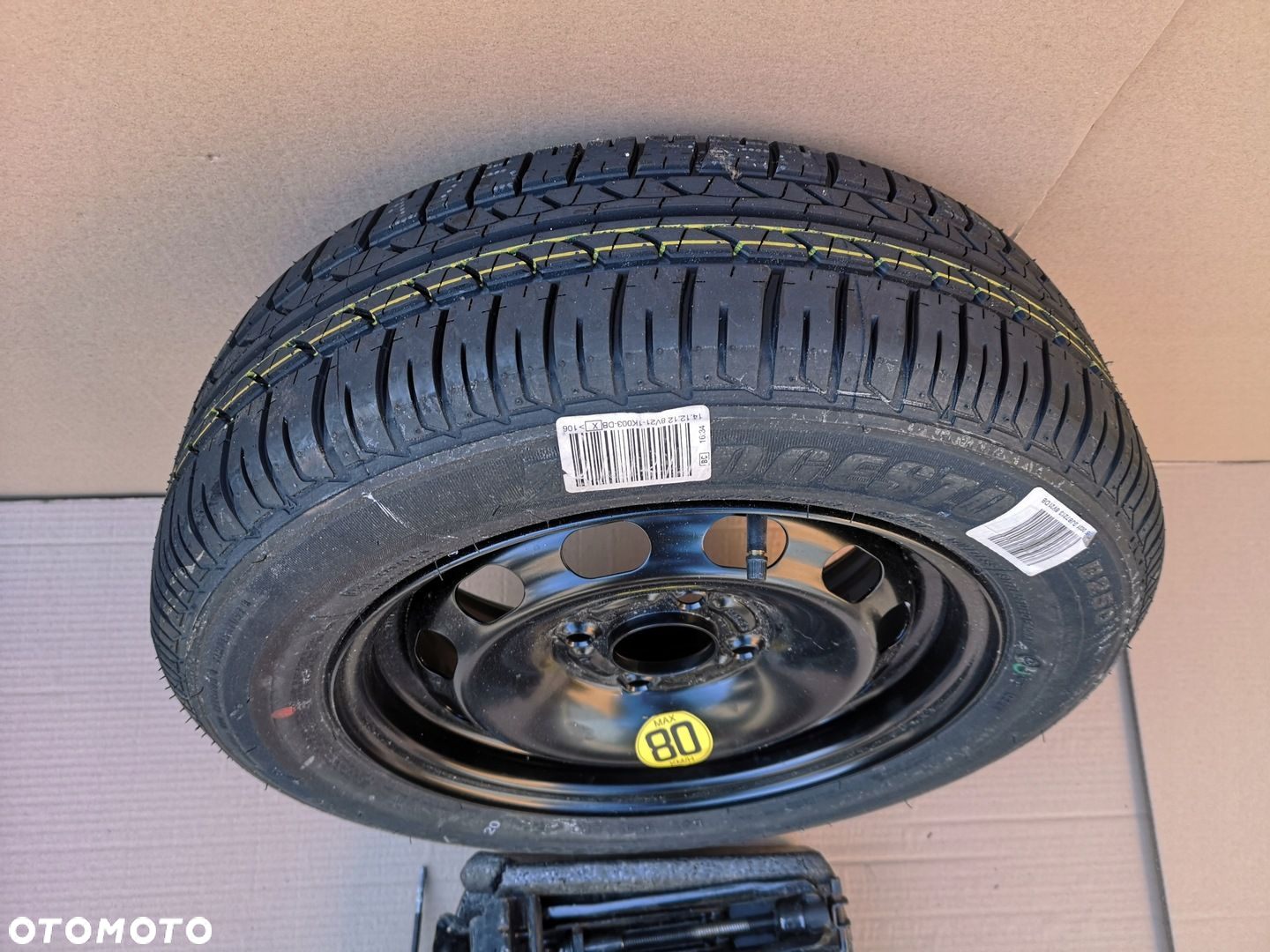 FORD FIESTA MK7 LIFT 08-17 KOŁO DOJAZDOWE ZAPASOWE LEWAREK KOMPLET 14 4X108 - 2