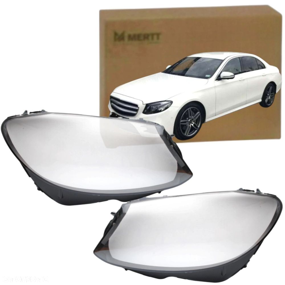 KPL x2 KLOSZ PRAWY LEWY szkło reflektora lampa Mercedes E Klasa W213 16-20 - 1
