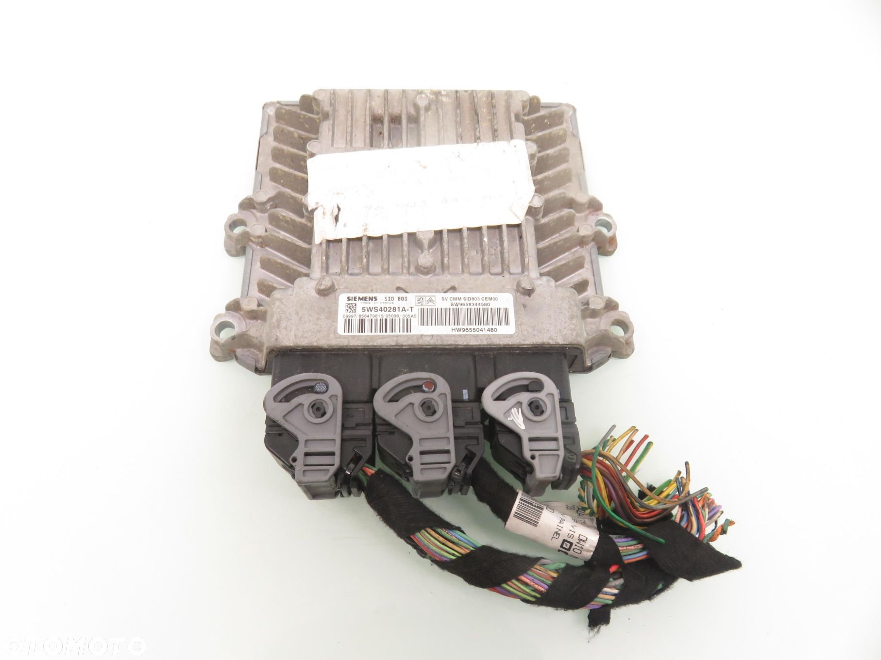 STEROWNIK PEUGEOT 307 CC 2.0 HDi 5WS40281AT SW9658344580 HW9655041480 - 1