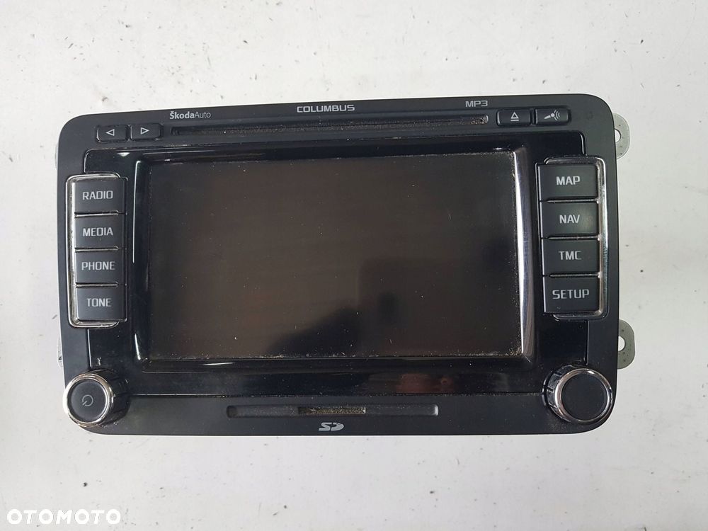 SKODA SUPERB 2 II 3T 08-15r RADIO NAWIGACJA 3T0035680C - 1