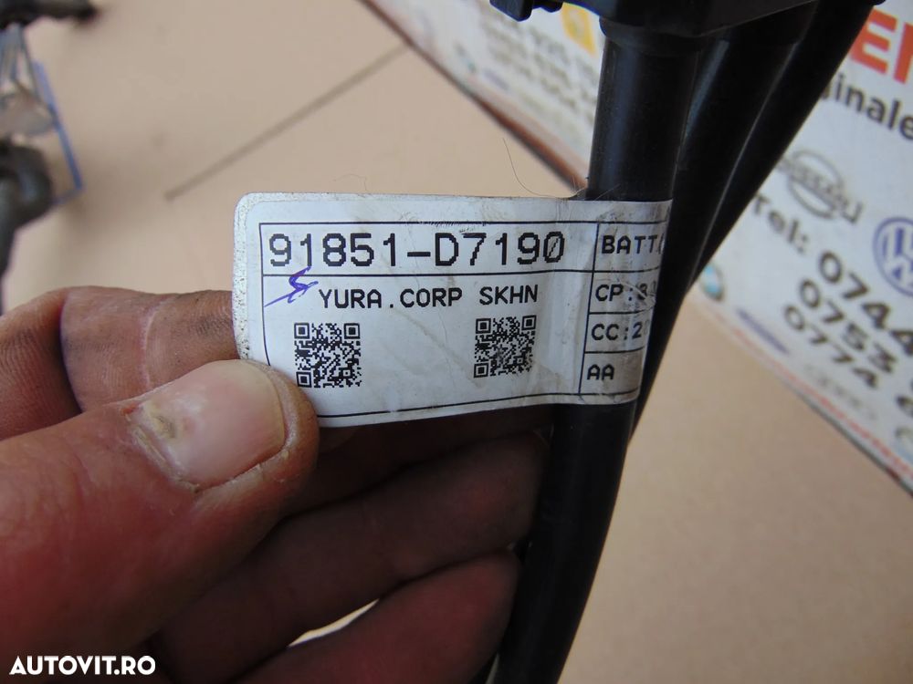 Cablaj borna minus Hyundai tucson 1.6 benzina 2015-2020 Kia Sportage cod 91851d7190 - 4