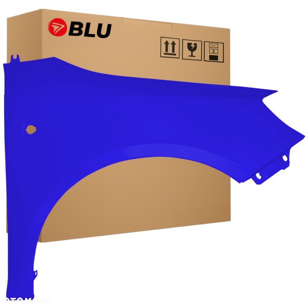 BLU Błotnik SKODA FABIA II 2 5J ROOMSTER PRAKTIK 4590 prawy niebieski 07-15 przód DynamicBlau - 1