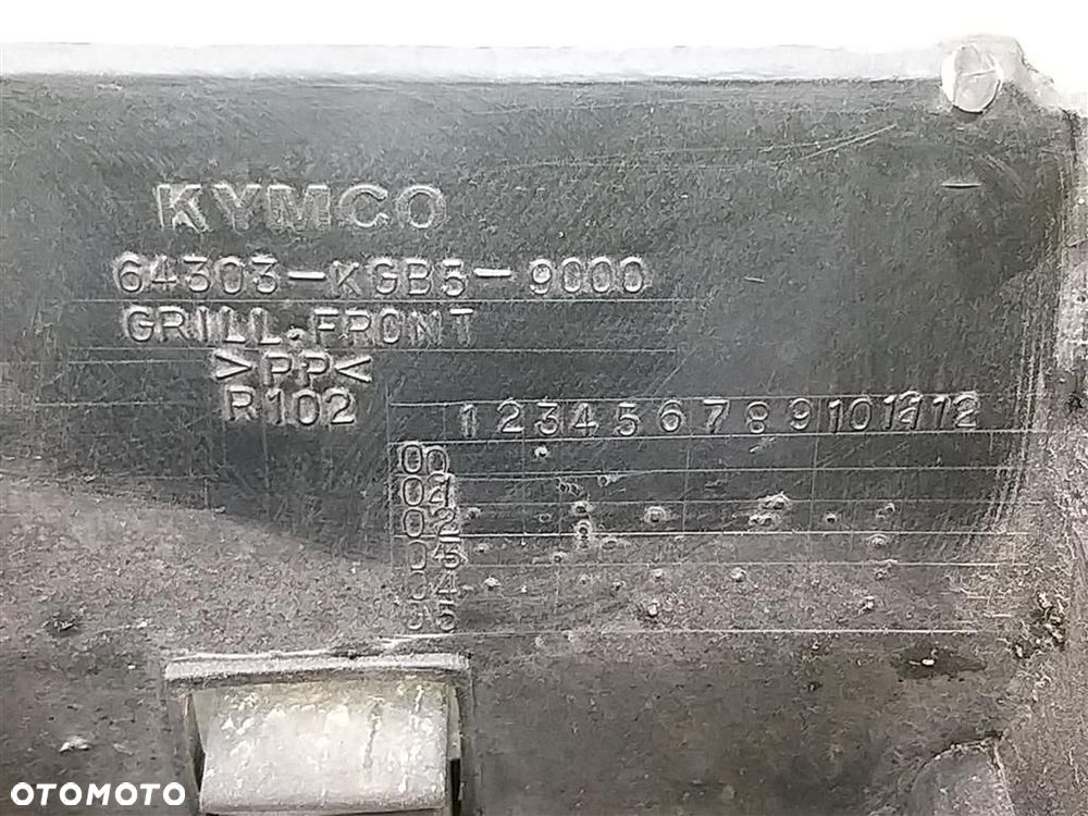 Osłona plastikowa Czasza osłona przednia KYMCO SUPER 9 SKUTER CZARNY POŁYSK - 3