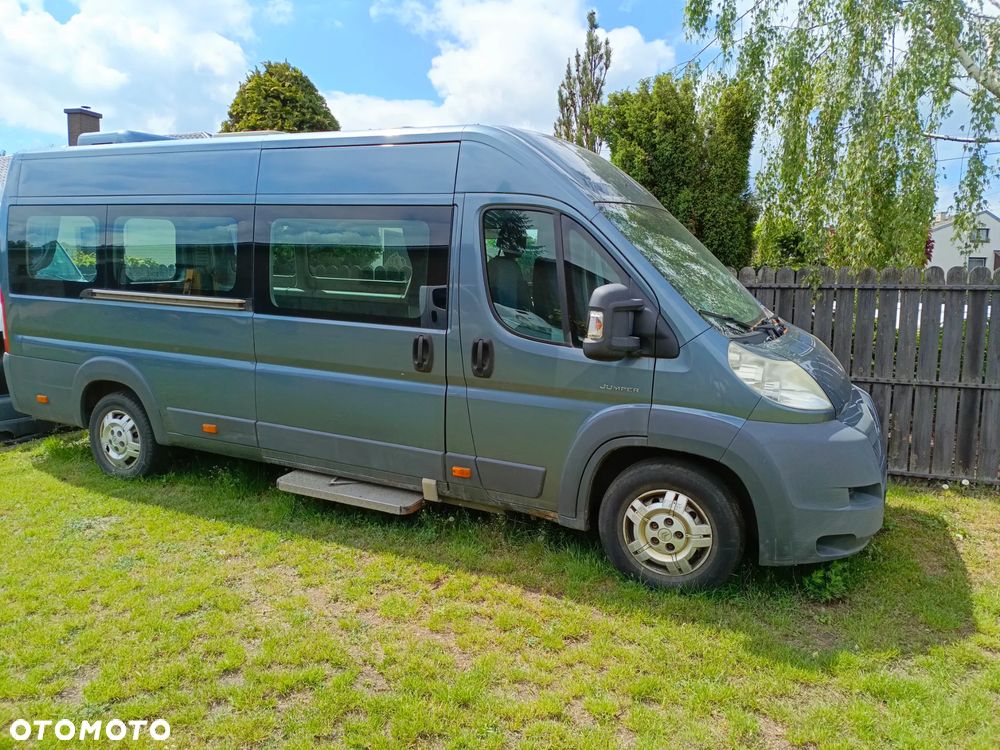Ducato Boxer Jumper 2007-2014 przód kompletny 691/A GRIGIO FER. maska błotniki reflektory pas przedni zderzak halogeny grill atrapa oraz silnik 3,0 euro4 156ps F1CE0481D 06-11r z możliwością odpalenia/sprawdzenia Tył karoserii oszklony pod autobus kamper - 1