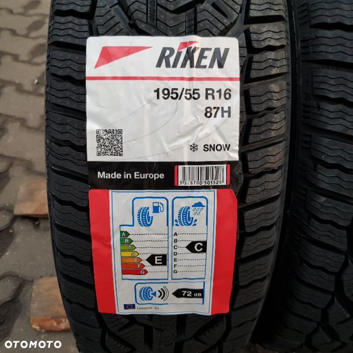 4x 195/55R16 Riken Snow Nowy komplet opon zimowych Poznań - 2