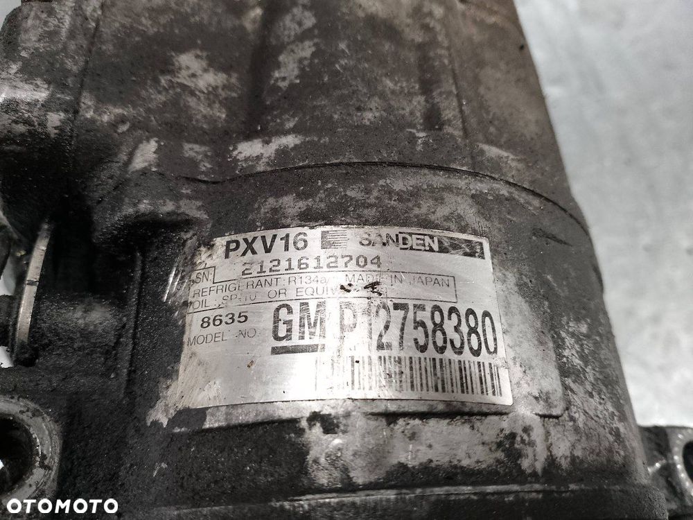 POMPA, SPRĘŻARKA KLIMATYZACJI SAAB 9-5 P12758380 PXV16 2.0 T 16V - 3