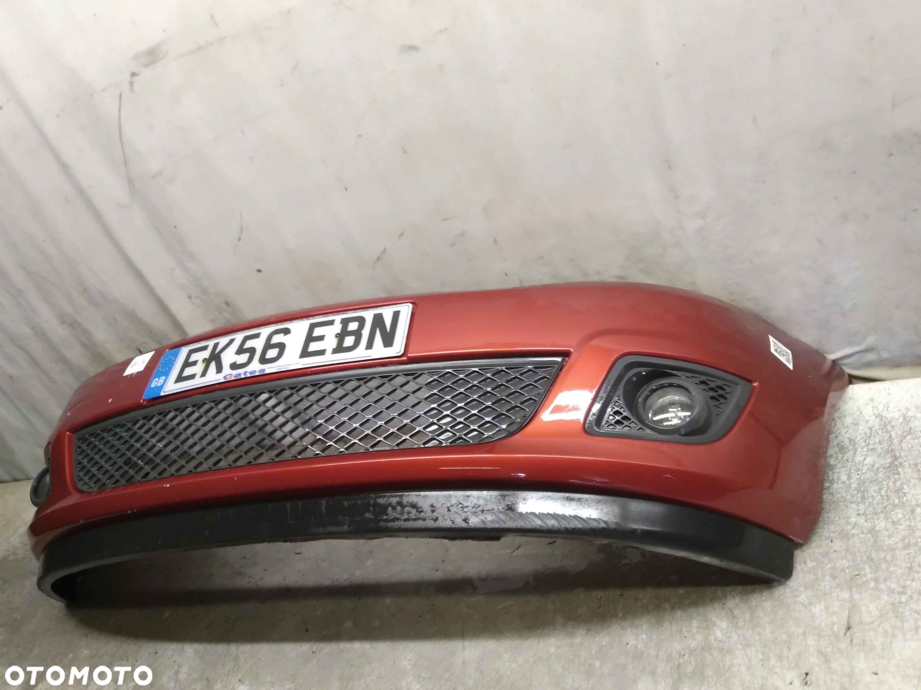 @ ZDERZAK PRZÓD PRZEDNI FORD FIESTA MK6 VI LIFT FL T5 RUDY POMARAŃCZOWY HALOGENY - 3