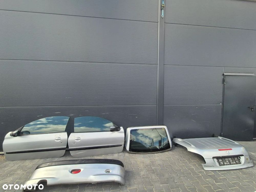 PEUGEOT 206 CC ZDERZAK / KLAPA / DRZWI / DACH SREBRNY - 1