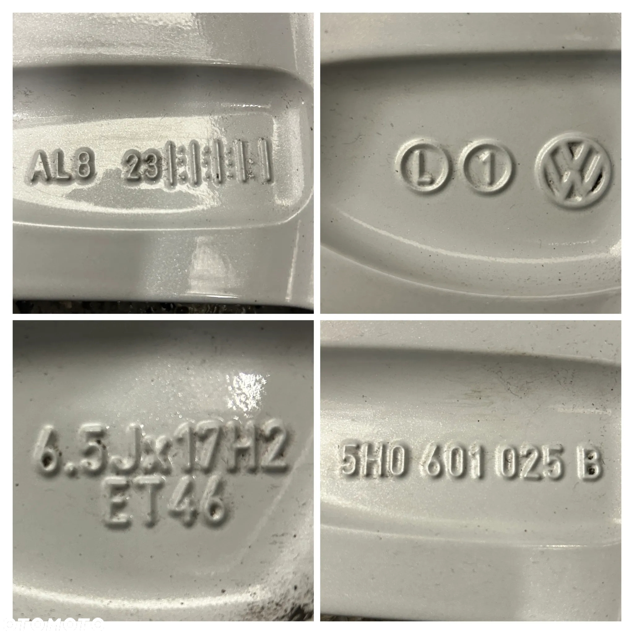 Oryginalne KOŁA FELGI 17 VW GOLF 8 7 6 5 A3 8Y 8V Bridgestone 205/50R17 2023r 7mm jak NOWE - 8