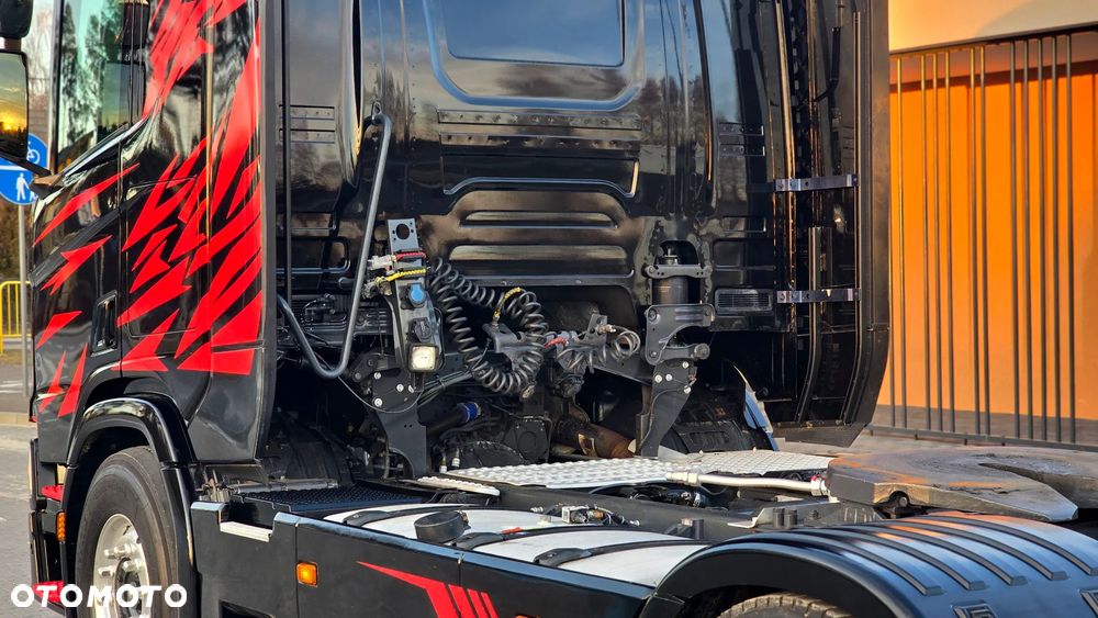 Scania R450 ❗️STANDARD / HYDRAULIKA / ALUFELGI / NAVI / LED / VIRTUAL COCKPIT / DUŻE ZBIORNIKI / ZABUDOWY MIĘDZYOSIOWE / RETARDER / LODÓWKA / ACC / NOWE SPRZĘGŁO I HAMULCE / BEZ EGR / SALON POLSKA ❗️ - 35