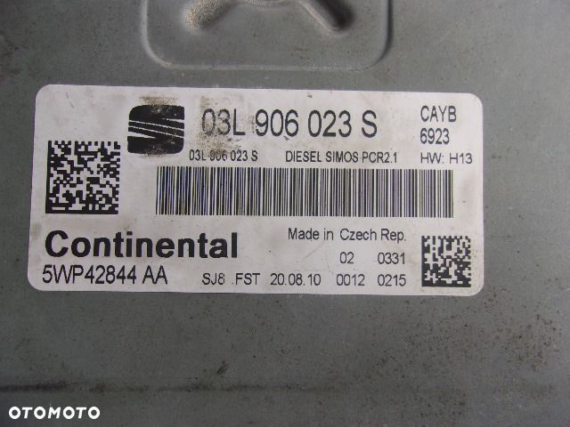 SEAT IBIZA IV 1.6 TDI KOMPUTER SILNIKA 03L906023S - 2