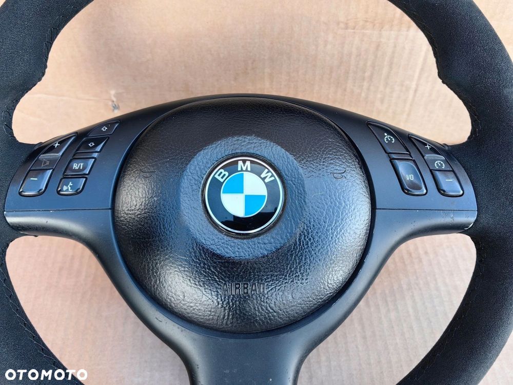 Kierownica BMW e46 M3 e39 M5 e53 x5 multifunkcja M Sport alcantara - 7