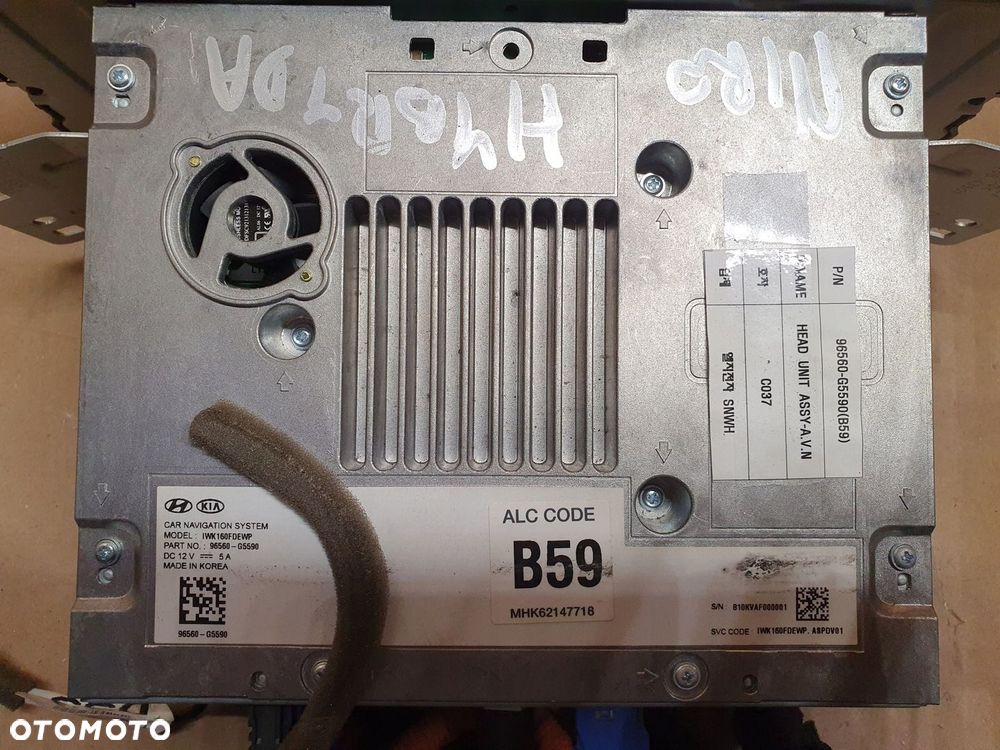 RADIO NAWIGACJA navi KIA NIRO I LIFT 2018-2021 96560-G5590 - 3