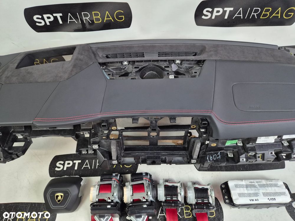 LAMBORGHINI URUS DESKA ROZDZIELCZA KONSOLA KOKPIT PULPIT PODUSZKI AIRBAG AIR BAG PASY KIT SET - 3