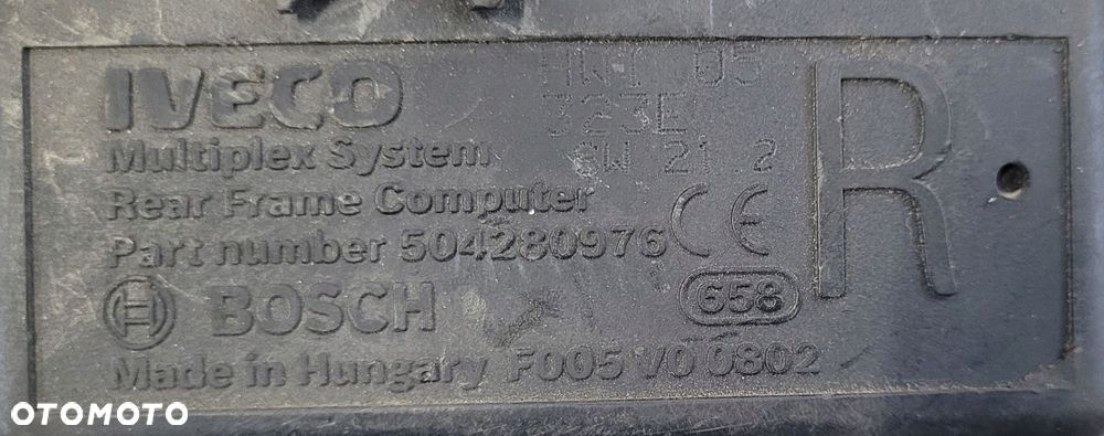 MODUŁ / STEROWNIK / KOMPUTER ŚWIATEŁ IVECO 50428976 - 2