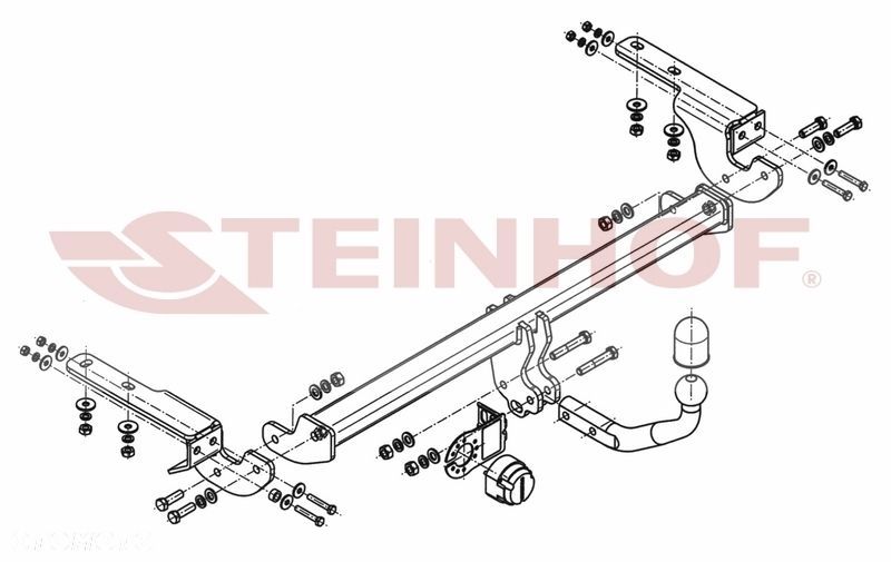 Hak Holowniczy+ MODUŁ 7PIN  do Citroen DS4 od 2011 - 2