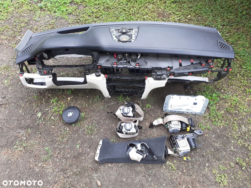 Bmw X5 F15 M Deska Konsola Pasy Poduszki Skóra Oryginał - 2