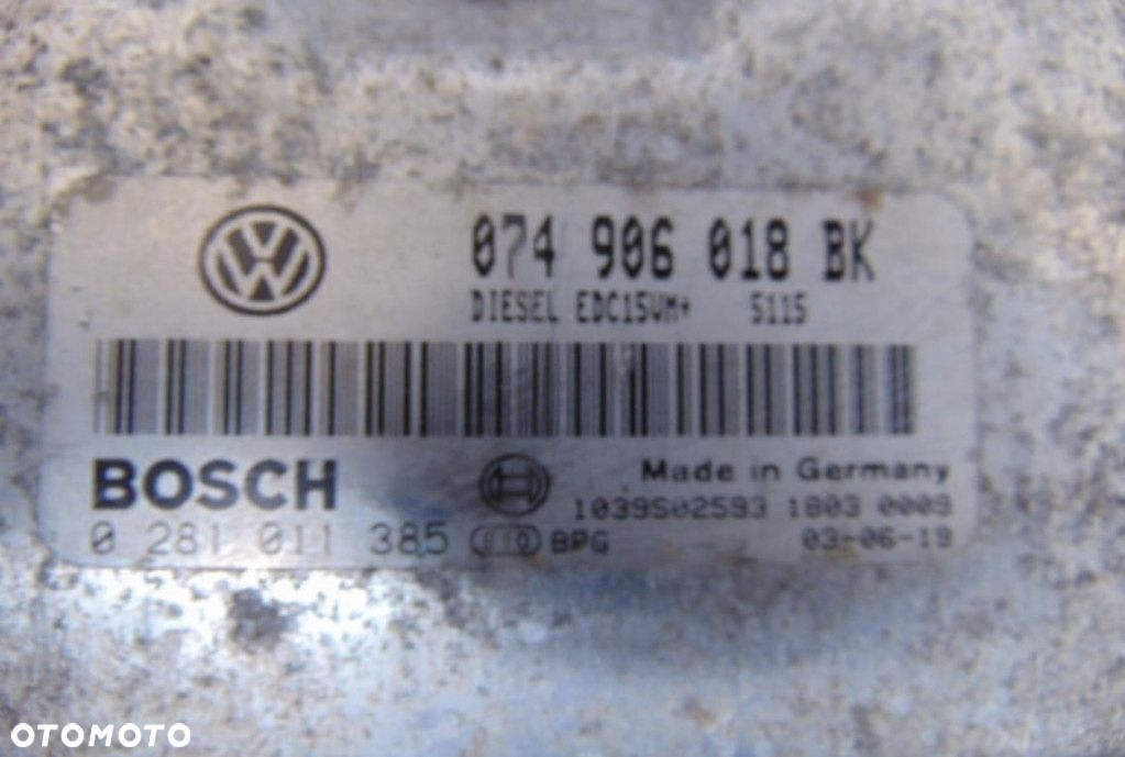 VW LT35 2.5TDI KOMPUTER SILNIKA 074906018BK - 6