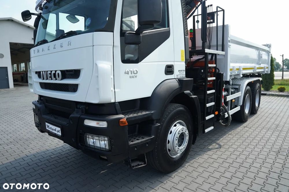 Iveco TRAKKER 410 / 6X4 / 2 STR. WYWROTKA + HDS ATLAS 125.2 /  HYDROBURTA / ROTATOR / MANUAL / EURO 5 EEV / - 18