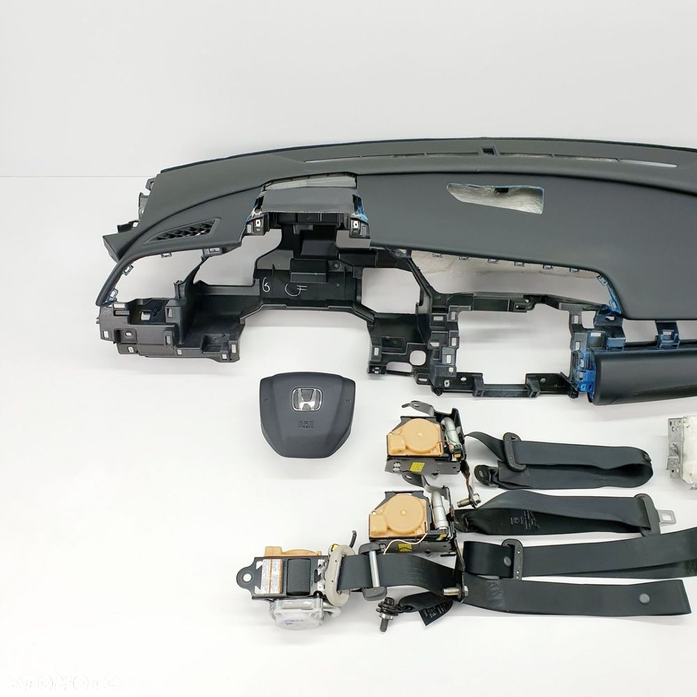 HONDA CIVIC 10 X DESKA ROZDZIELCZA KONSOLA KOKPIT PULPIT PODUSZKI AIRBAG AIR BAG PASY KIT SET - 2