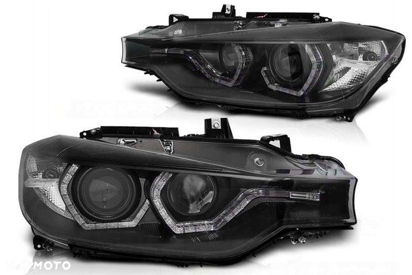 Reflektory Lampy kpl Ringi Angel Engel Led DRL Neon Tuning Bmw 3 f30 f31 - 2