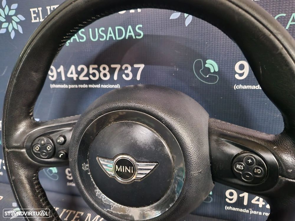 Volante usado pele com airbag MINI COOPER COUNTRYMAN R60 R56 R55 R57 - 4