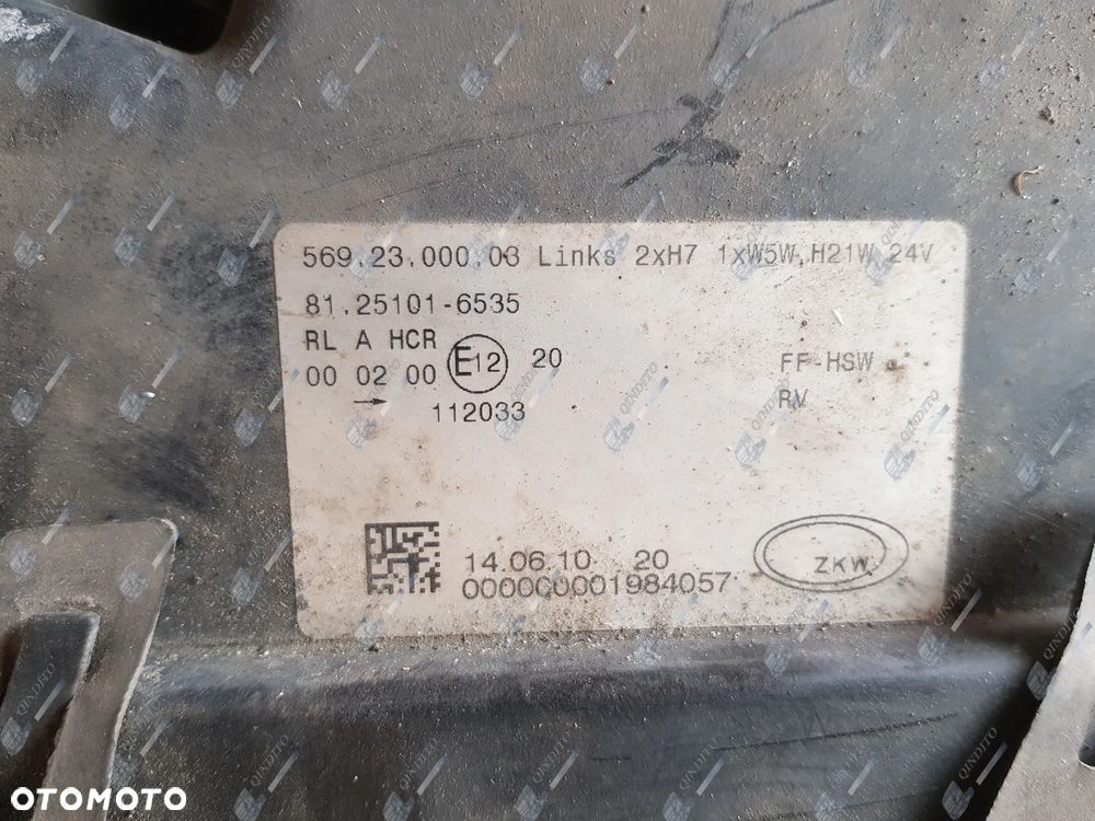 LAMPA REFLEKTOR LEWY/PRAWY  PRZÓD MAN TGL 81251016535 - 3