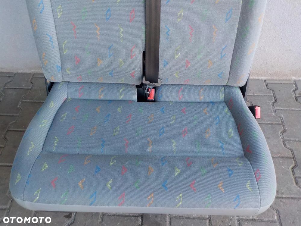 VW T5 FOTEL PODWÓJNY PASAŻERA PRZÓD DWÓJKA INKA - 4