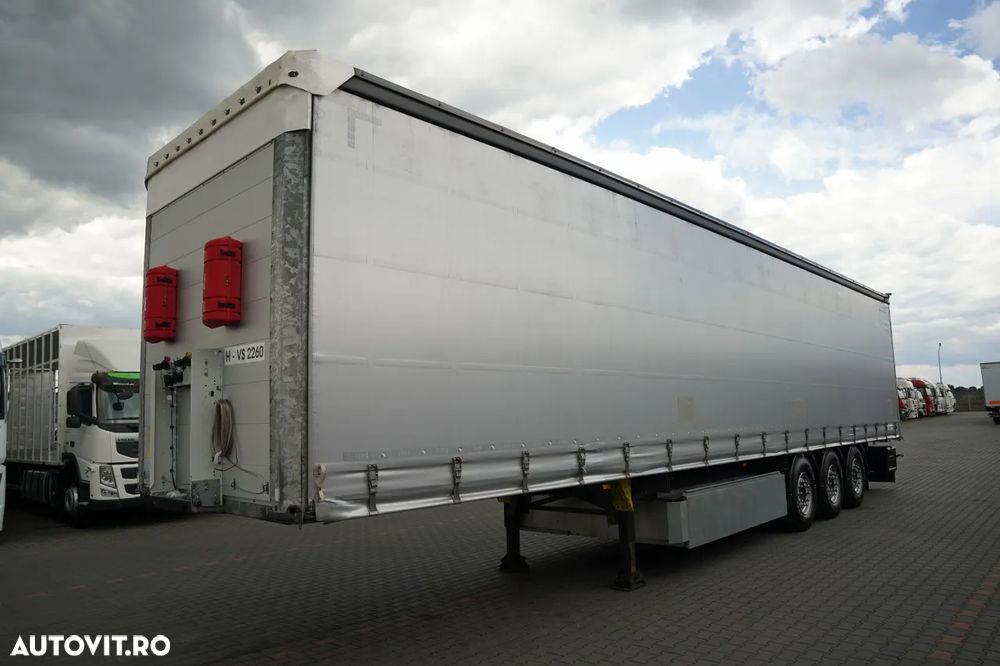 Schmitz Cargobull CORTINĂ / STANDARD / COȘ PENTRU PALEȚI / AXĂ RIDICATĂ / - 4