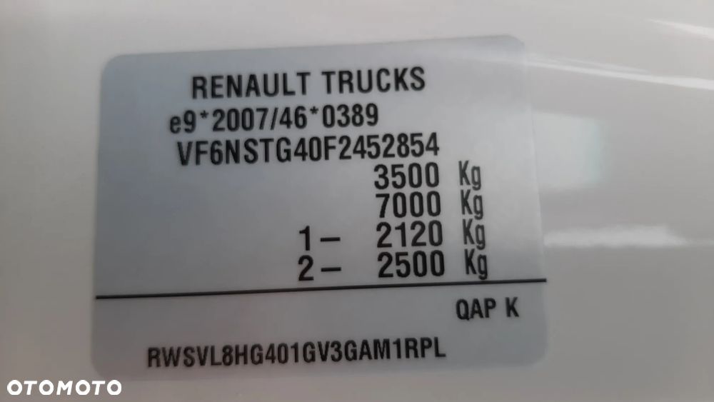 Renault D35 * SUPER NISKI PRZEBIEG * 3,5 DMC * 1680 km PRZEBIEGU * RAMA 520 cm* LAWETA * DO ZABUDOWY * - 14