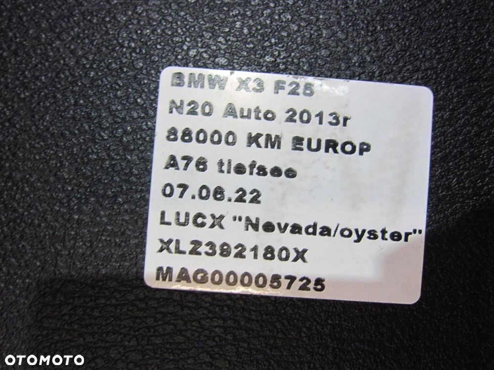BMW F25 X3 BOCZEK TYLNY LEWY PRAWY TYŁ OYSTER - 7