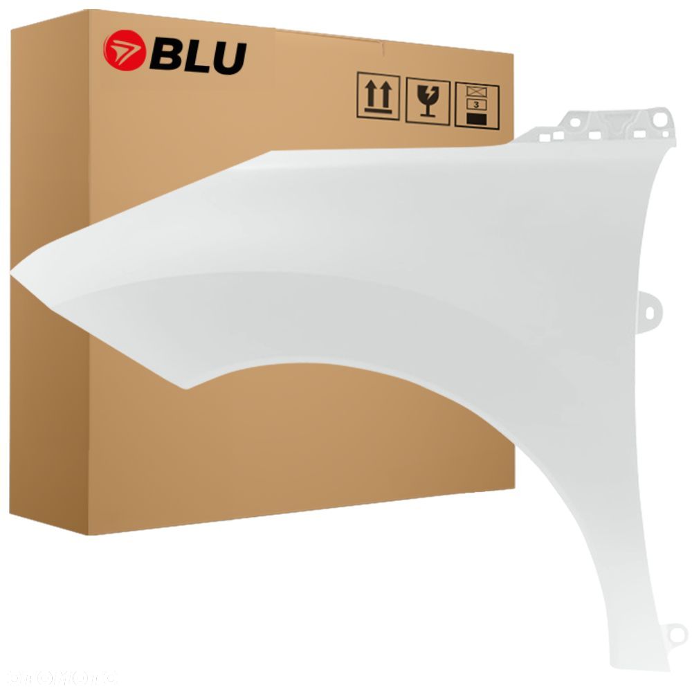 BLU Błotnik PEUGEOT 3008 I KWE lewy biały 2009-2016 przód BlancNacre - 1