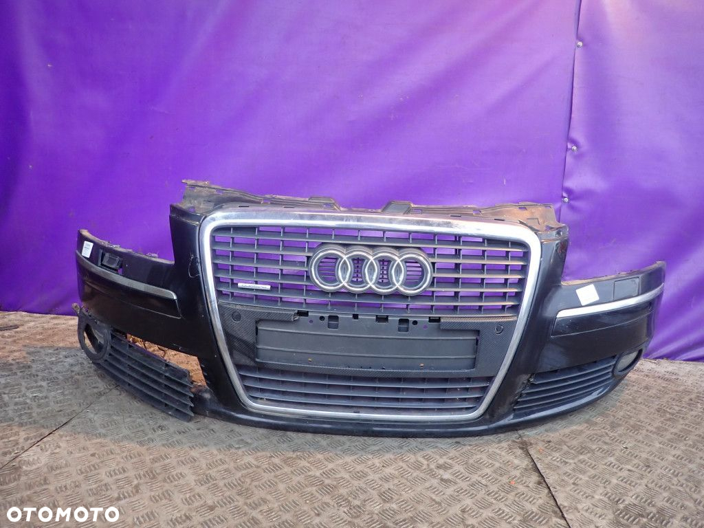 AUDI A8 D3 LIFT 05-10 ZDERZAK PRZÓD PRZDNI KOMPLETNY ATRAPA 4Z4Z - 2