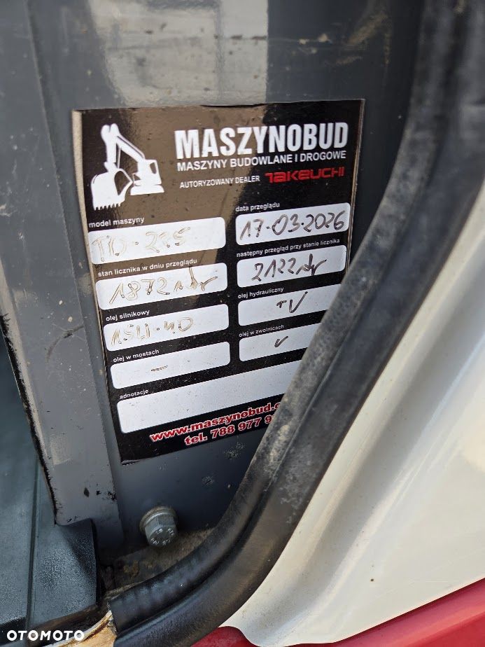 Takeuchi Koparka Minikoparka Takeuchi TB225 V3 Powertilt + 3 łyżki - 19