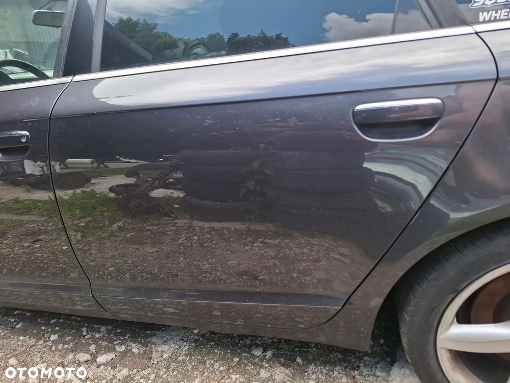 DRZWI LEWE LEWY TYL TYLNE AUDI A6 C6 LZ7Q KOMPLET SLASK WYSYLKA VAT - 1