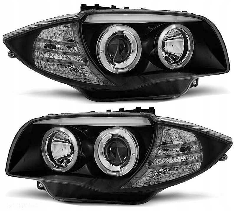 Reflektor Lampy kpl Ringi Angel Eyes Led Diody Tuning Bmw 1 e81 e82 e87 e88 - 1