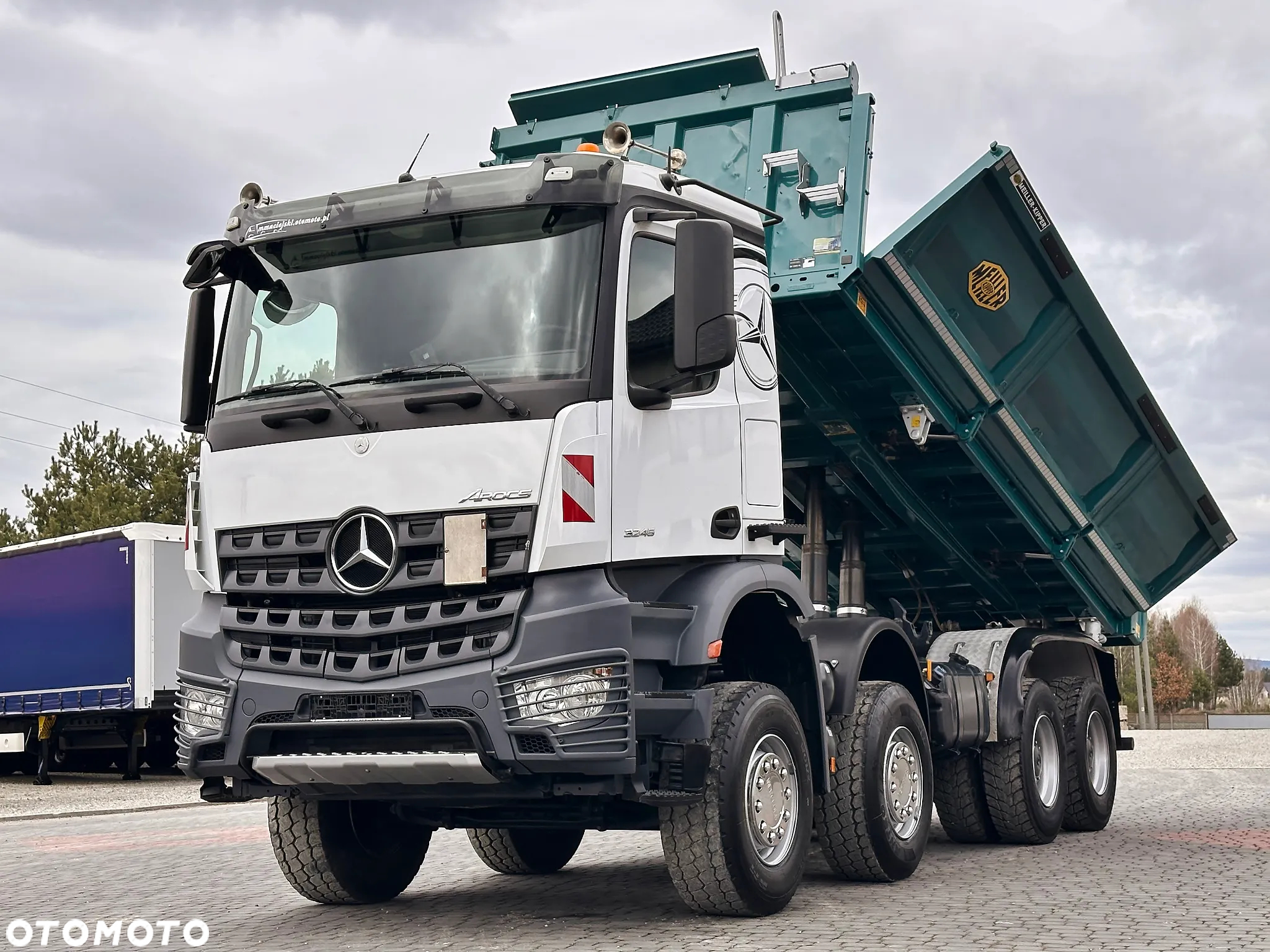 Mercedes-Benz AROCS 3245 8x4 WYWROTKA MEILLER BORDMATIC / ZACZEP DO PRZYCZEPY - 2
