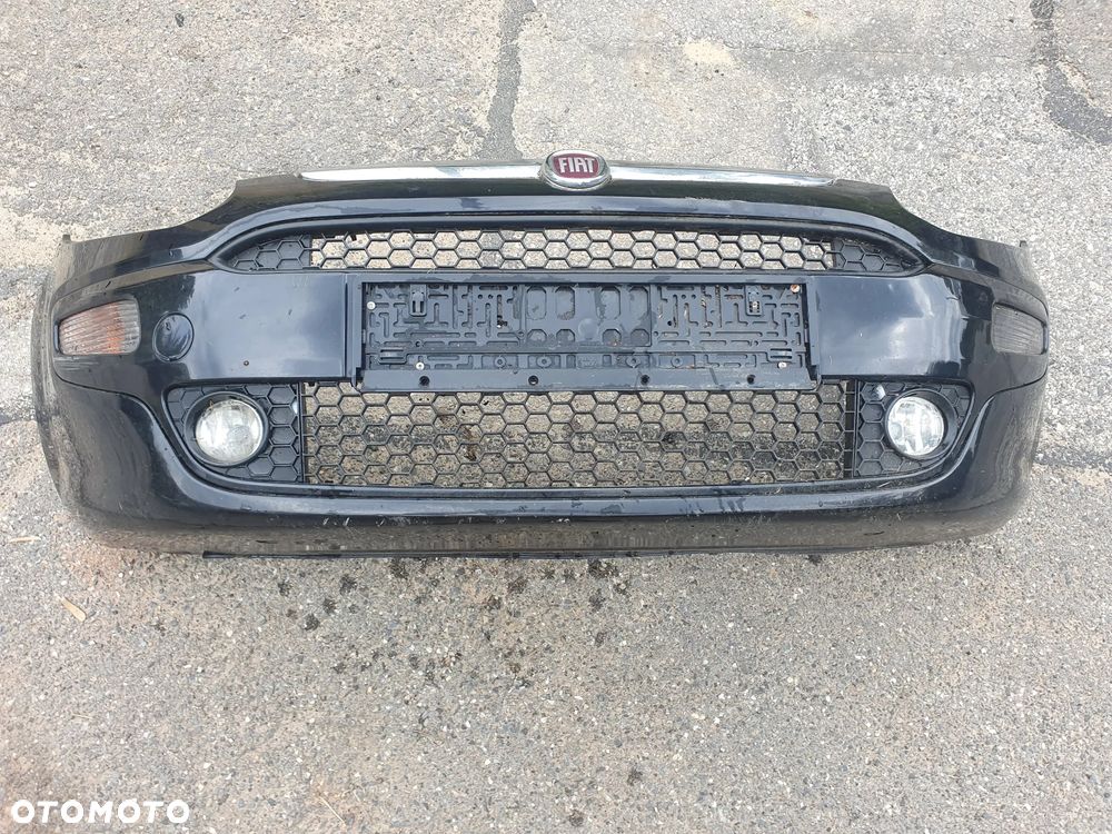 ZDERZAK PRZÓD PRZEDNI FIAT PUNTO EVO KOMPLETNY CZARNY LAKIER - 1