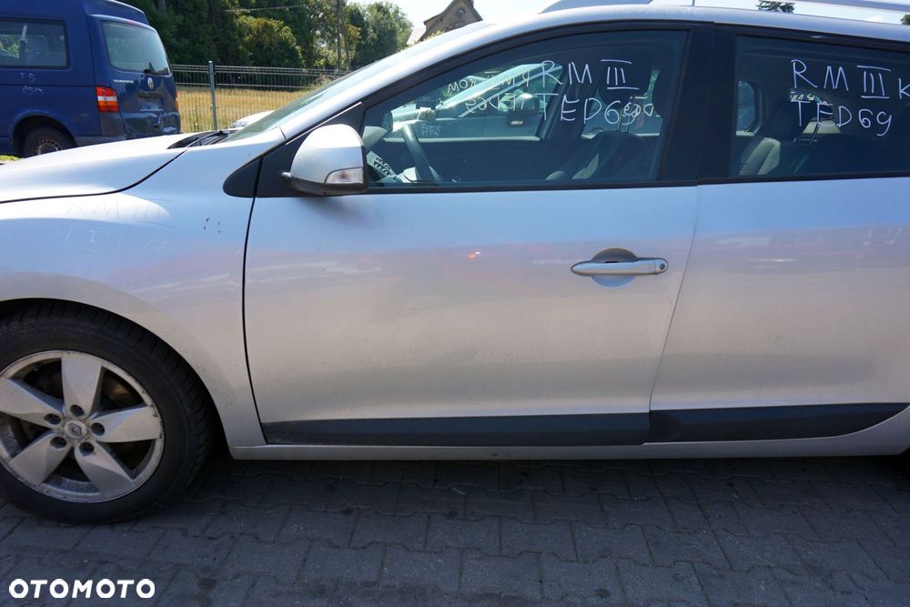 DRZWI PRZEDNIE LEWE MEGANE III PH2 LIFT KOMBI TED69  SREBRNY RENAULT 2010-2013 - 3