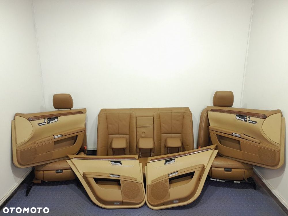 MERCEDES S W221 FOTELE KANAPA SIEDZISKO OPARCIE TAPICERKI  KOMPLET - 1