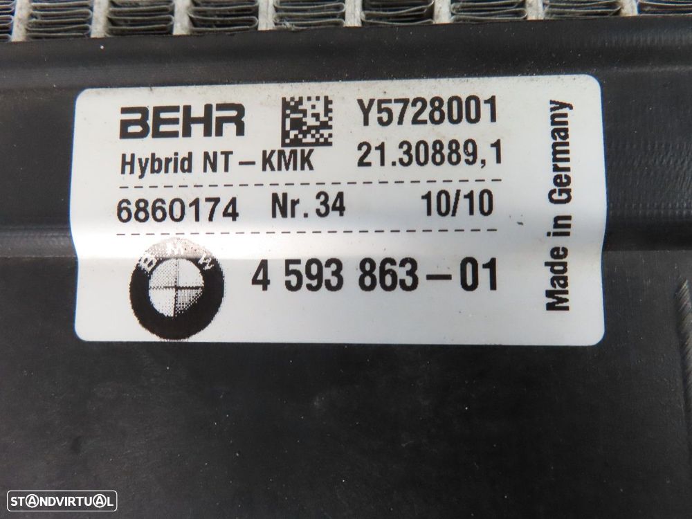Radiador Hybrid Seminovo/ Original BMW 7 (F01, F02, F03, F04)/BMW 5 (F10) 459386... - 3