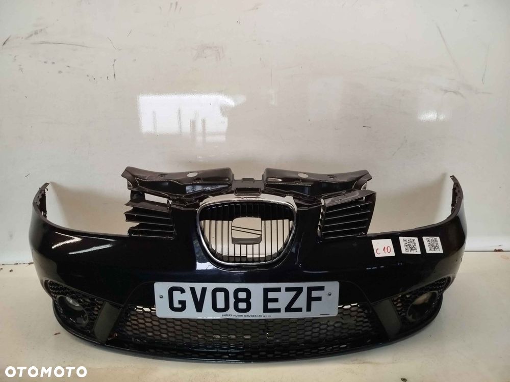 + ZDERZAK PRZÓD PRZEDNI SEAT IBIZA 3 III 6L LIFT FL LC9Z CZARNY HALOGENY - 1